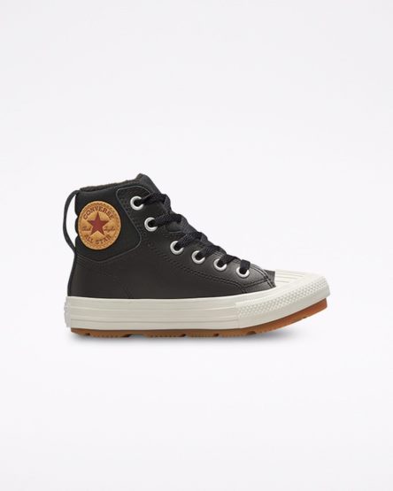 Tenisky Vysoke Converse Kozene Chuck Taylor All Star Berkshire Boot Color Dievcenske Čierne | SK D5RKE9